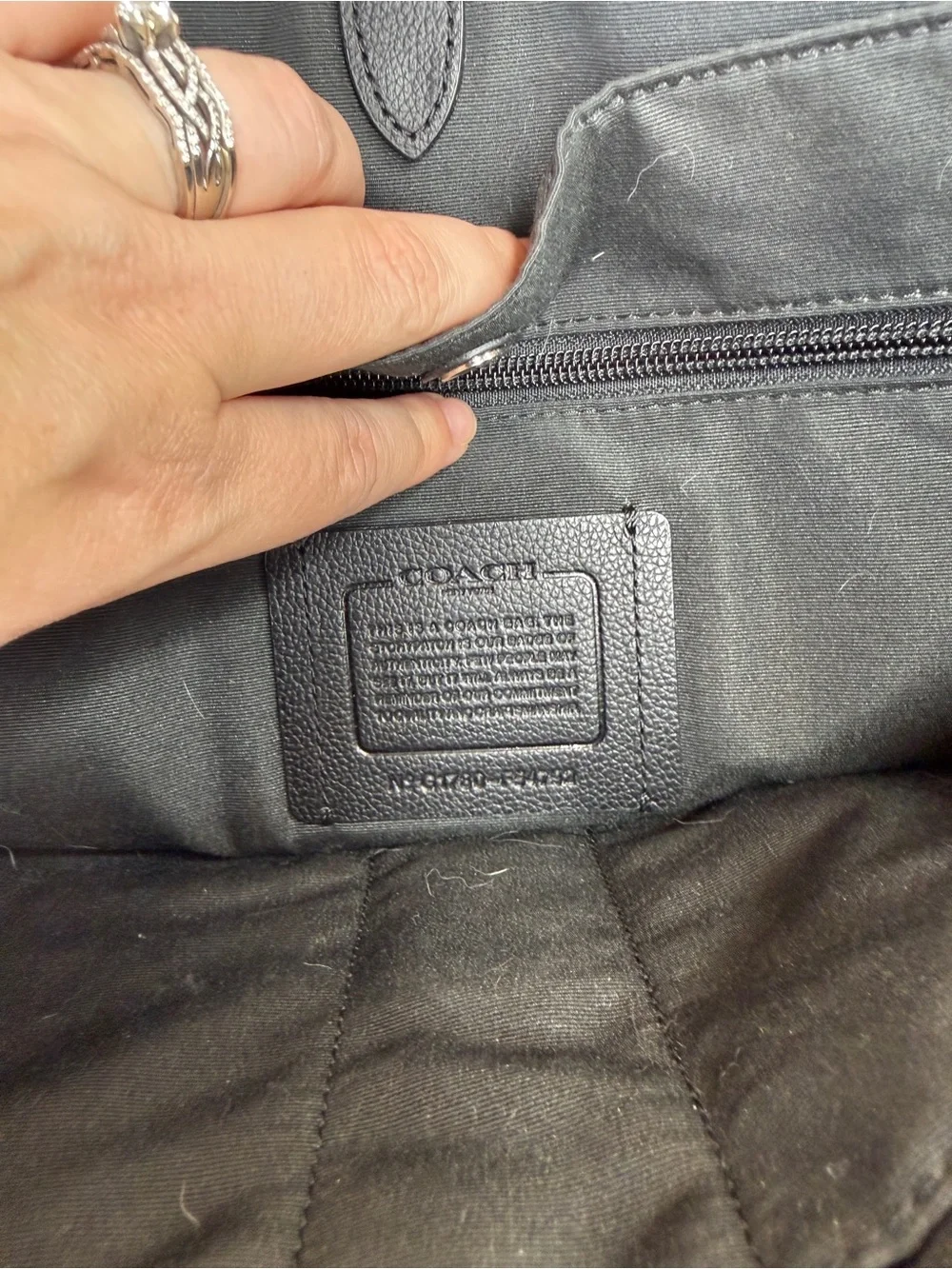 Coach Black Leather Messenger Satchel